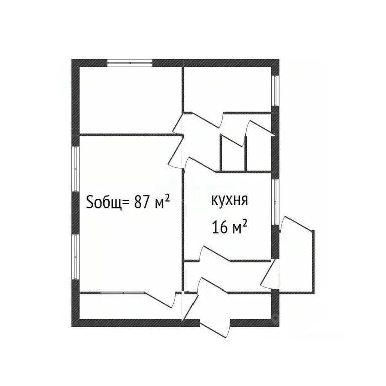 Дом в Брянская область, Севский район, Пушкинское с/пос, с. Бересток ... - Фото 2