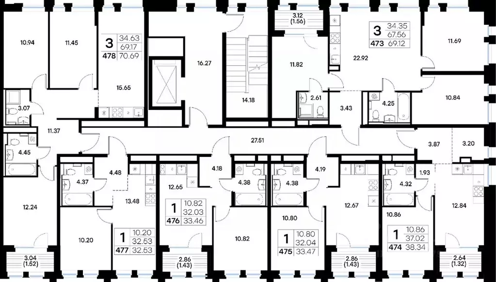 1-к кв. Татарстан, Казань ул. Профессора Мухамедьярова (32.53 м) - Фото 2