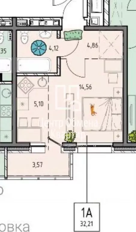 1-к кв. Иркутская область, Иркутск ул. Баррикад, 2 (32.21 м) - Фото 1