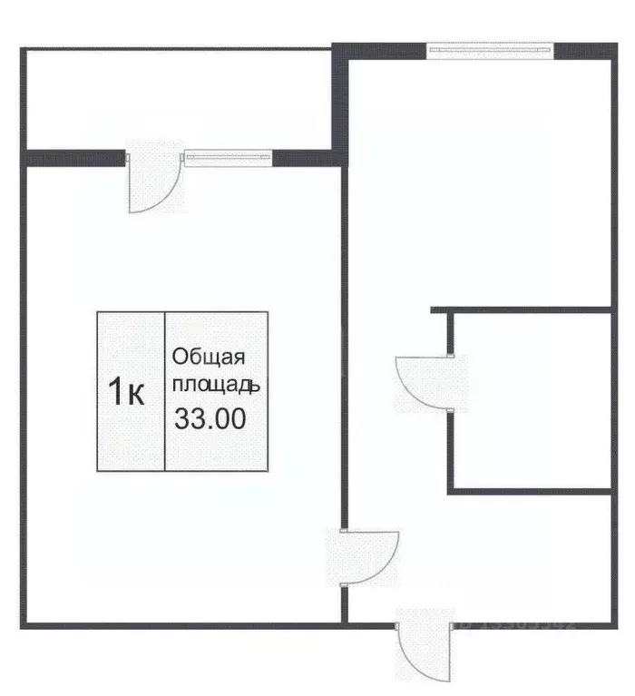 1-к кв. Кемеровская область, Кемерово просп. Шахтеров, 47 (33.0 м) - Фото 2