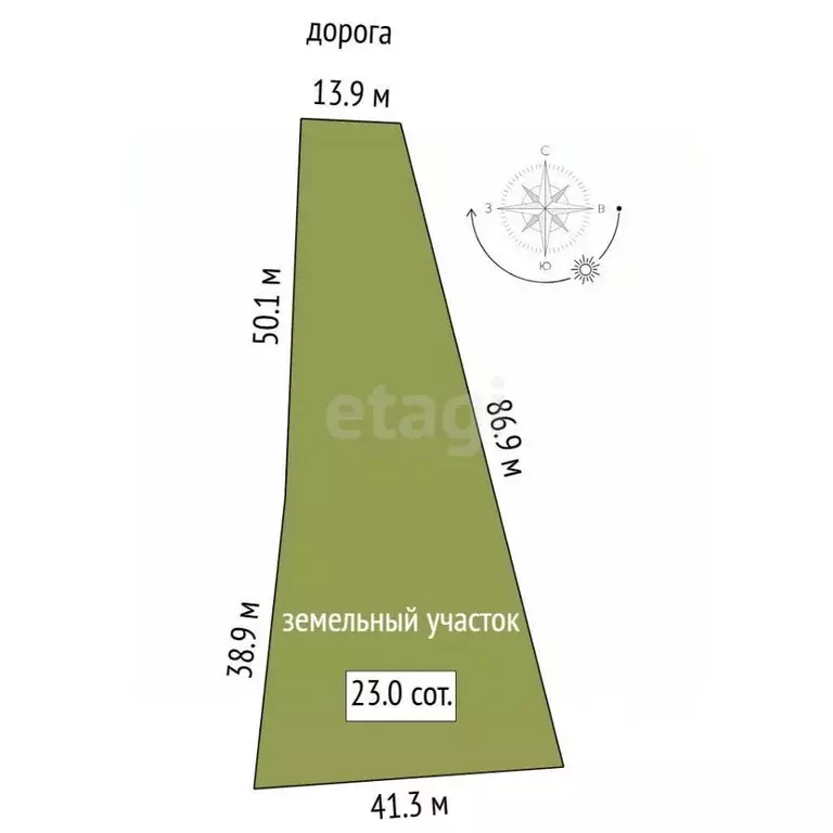 Участок в Тюменская область, Исетский муниципальный округ, с. Шорохово ... - Фото 2