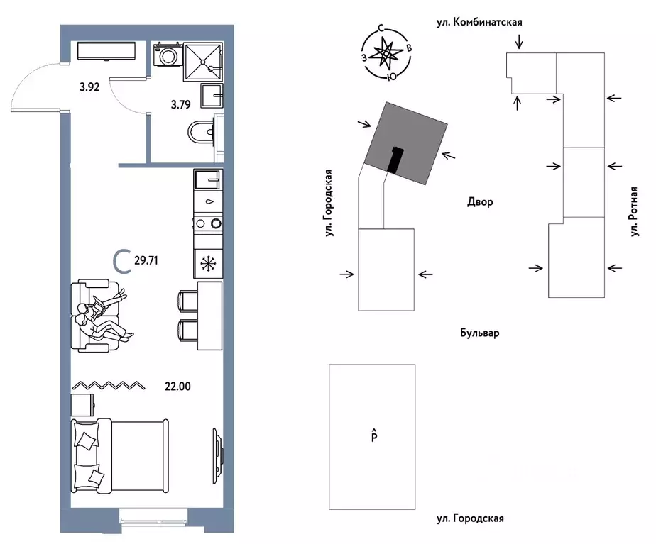 Студия Свердловская область, Екатеринбург муниципальное образование, ... - Фото 1