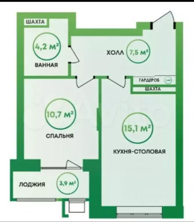 1-к кв. Астраханская область, Астрахань ул. Пестеля, 19 (40.6 м) - Фото 1