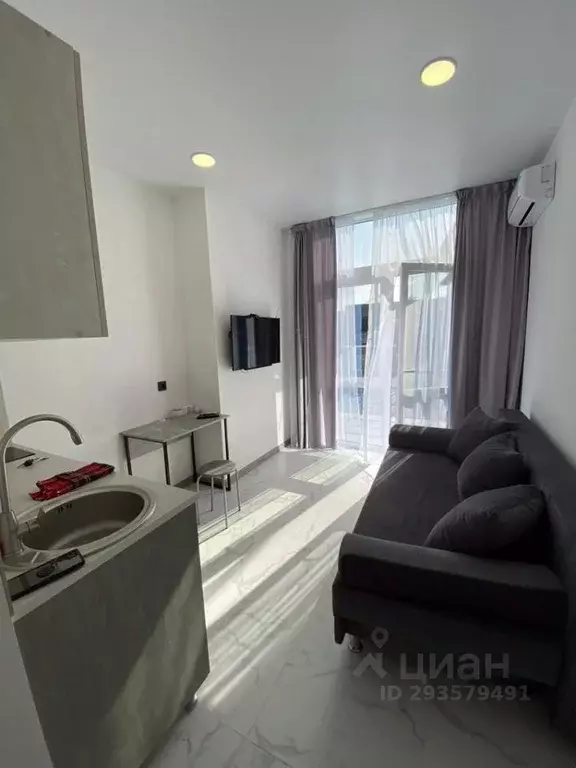 Студия Краснодарский край, Сочи Мамайка мкр, ул. Крымская, 49 (25.0 м) - Фото 1