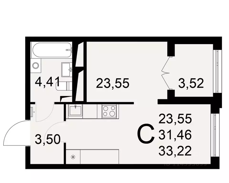1-к кв. Тульская область, Тула Мясново мкр, Сегодня жилой комплекс ... - Фото 1