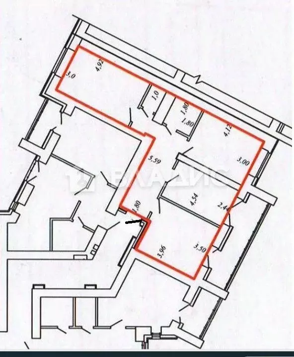 3-к кв. Коми, Сыктывкар ул. Карла Маркса, 100 (65.7 м) - Фото 1