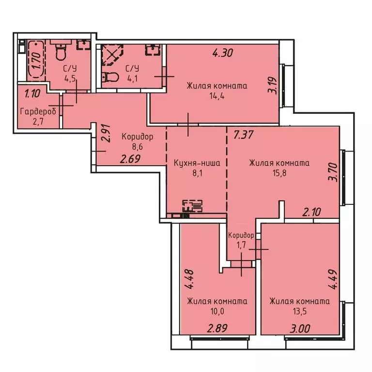 4-комнатная квартира: Иркутск, Култукская улица, 16 (83.4 м) - Фото 0