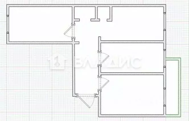 3-к кв. Пензенская область, Пенза ул. Антонова, 74 (72.0 м) - Фото 2