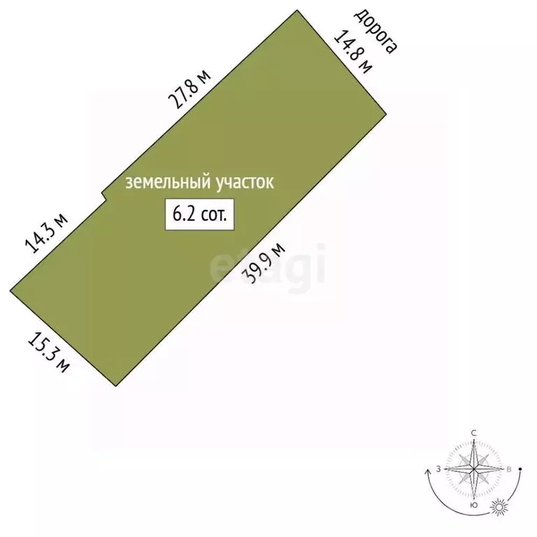 Участок в Крым, Симферополь ул. Тополевая, 79 (6.19 сот.) - Фото 1