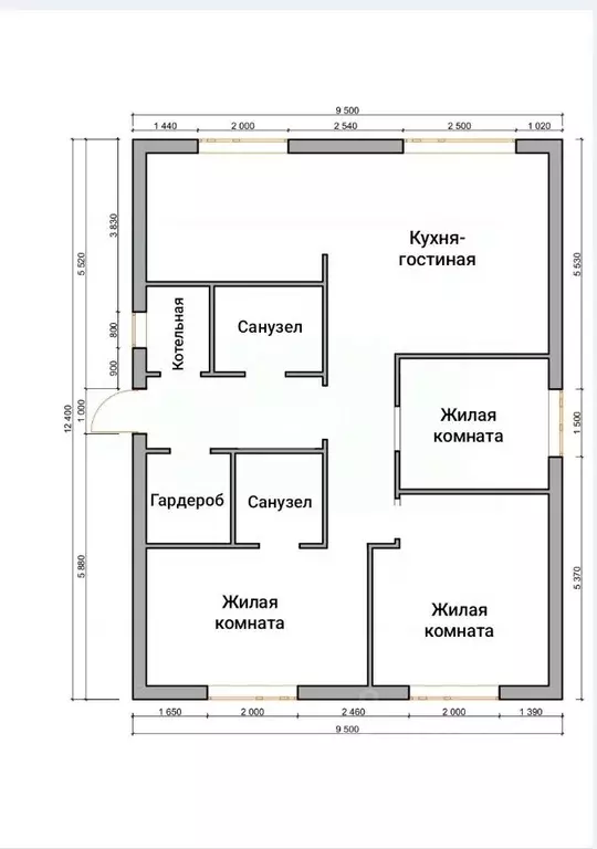 Дом в Оренбургская область, Бузулукский район, Пригородный сельсовет ... - Фото 2