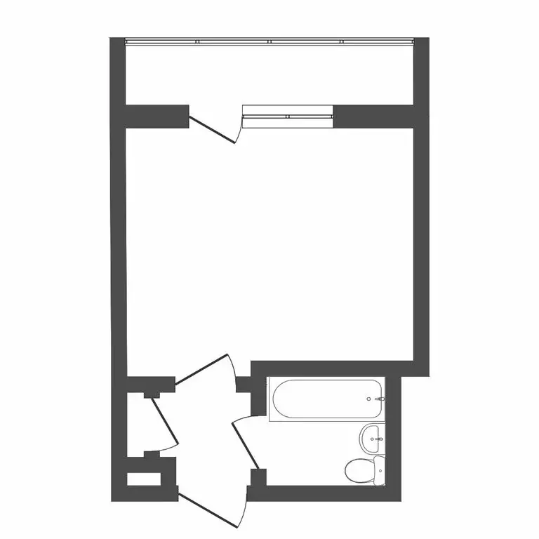 Квартира-студия: Тюмень, Харьковская улица, 83 (17 м) - Фото 0