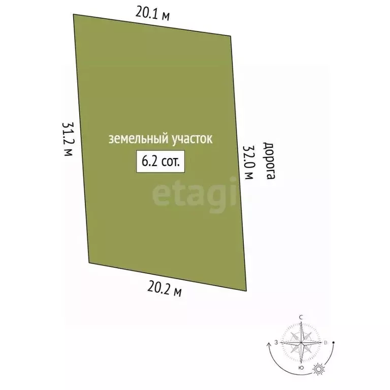 Участок в Санкт-Петербург Педиатр СНТ, 2-я линия (6.21 сот.) - Фото 1