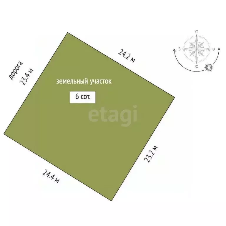 Участок в Тюменская область, Тюменский муниципальный округ, д. ... - Фото 2