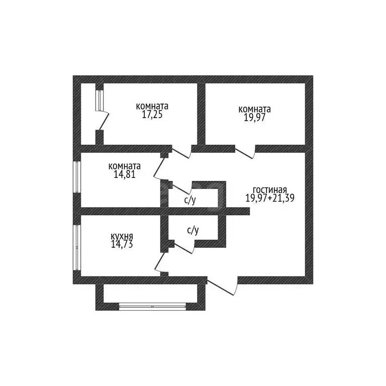 4-комнатная квартира: Краснодар, улица Красных Партизан, 248 (118.5 м) - Фото 1