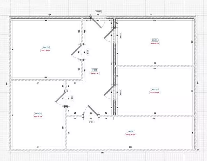 4-комнатная квартира: Магас, улица Хаджи-Бикара Муталиева, 2 (100 м) - Фото 1
