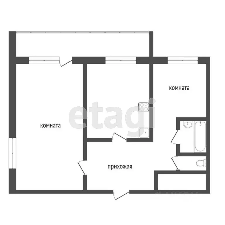 2-к кв. Саратовская область, Балашов ул. Строителей, 9 (59.0 м) - Фото 1