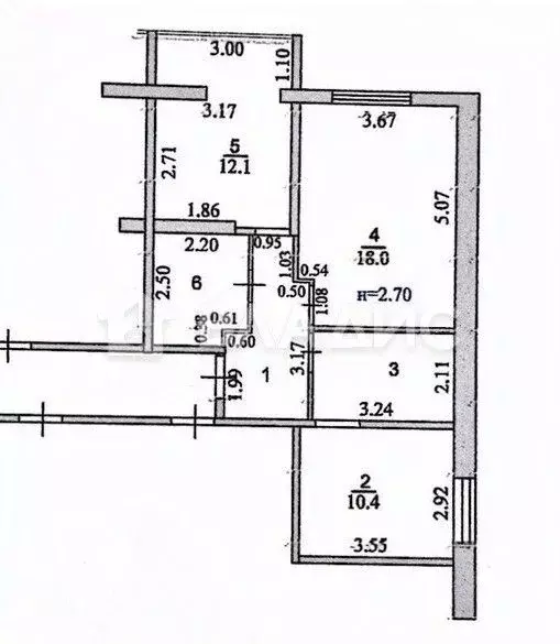 2-к кв. Пензенская область, Пензенский район, Засечный сельсовет, с. ... - Фото 2