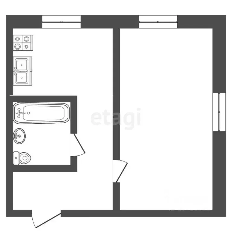 1-к кв. Камчатский край, Петропавловск-Камчатский просп. 50 лет ... - Фото 2