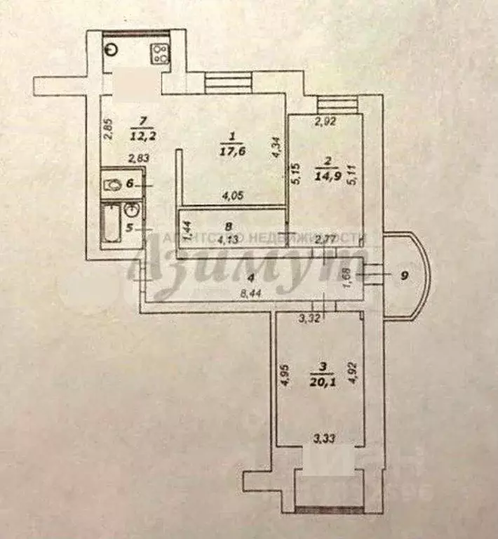 3-к. квартира, 94 м, 14/15 эт. - Фото 0