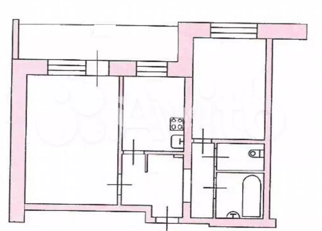 2-к. квартира, 55 м, 8/8 эт. - Фото 0