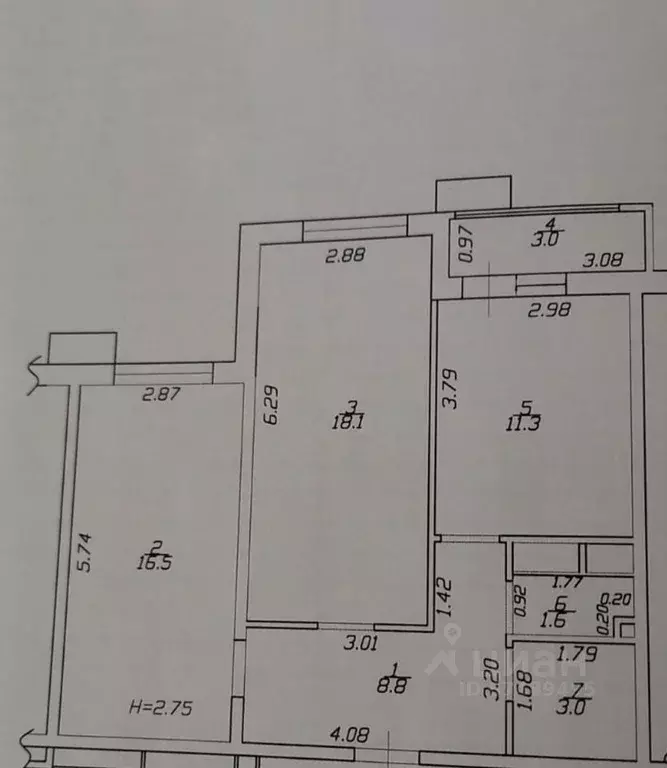 2-к кв. Краснодарский край, Анапа ул. Омелькова, 93 (60.0 м) - Фото 2