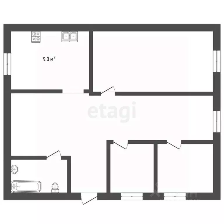 3-к кв. Хабаровский край, Советско-Гаванский район, Заветы Ильича ... - Фото 1