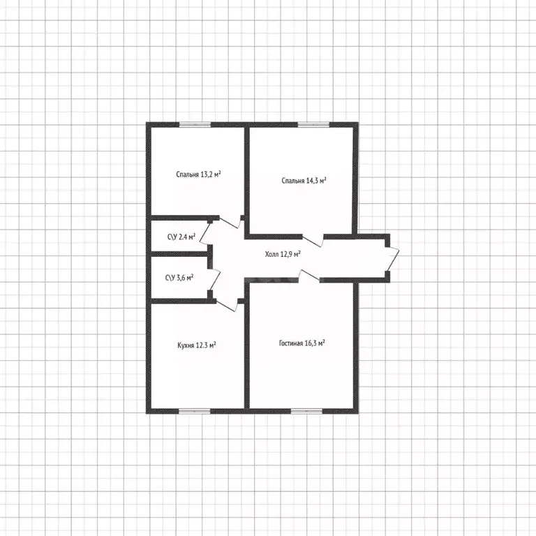 3-к кв. Адыгея, Майкоп 7-й пер., 14А (75.1 м) - Фото 2