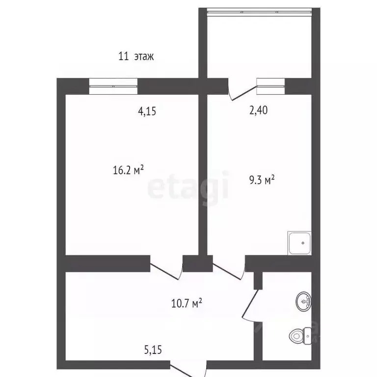 3-к кв. Кемеровская область, Юрга ул. Машиностроителей, 51А (88.5 м) - Фото 1