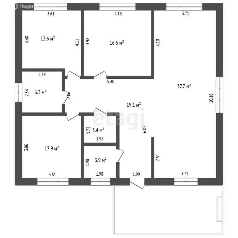 Дом в Ялуторовск, улица Ермака (119.2 м) - Фото 1