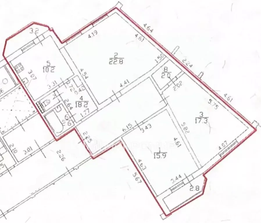 3-к кв. Санкт-Петербург ул. Маршала Захарова, 12к2 (90.0 м) - Фото 1