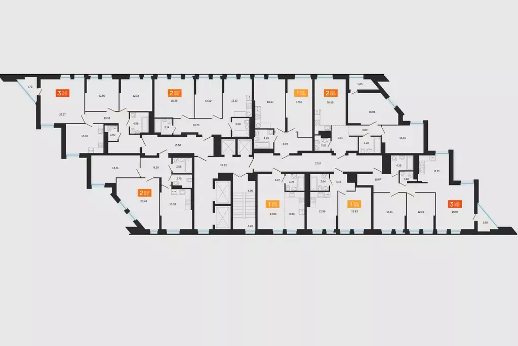 2-к кв. Башкортостан, Уфа ул. Султанова, 28 (68.2 м) - Фото 2