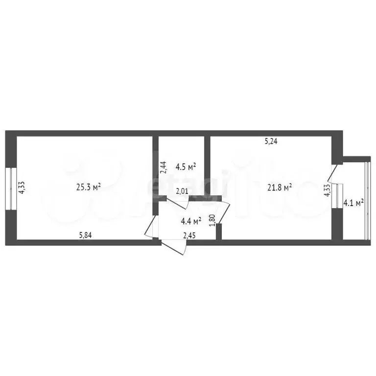 3-к. квартира, 56 м, 6/9 эт. - Фото 0