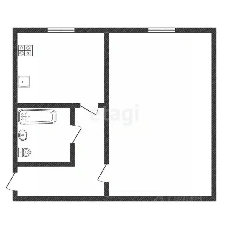 1-к кв. Костромская область, Нерехта ул. Металлистов, 8 (21.4 м) - Фото 2