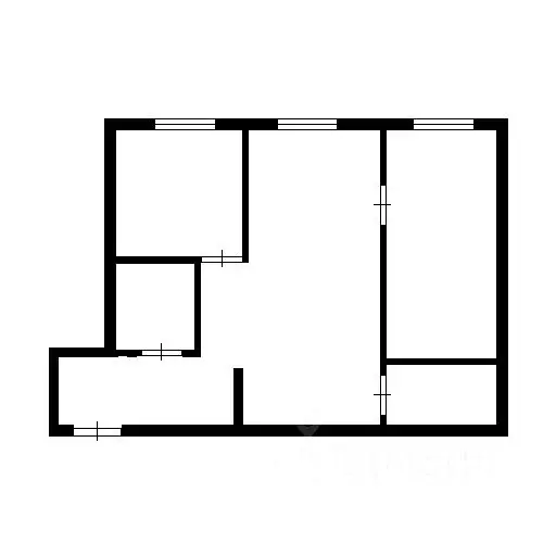 2-к кв. Псковская область, Псков ул. Гагарина, 7 (44.0 м) - Фото 1