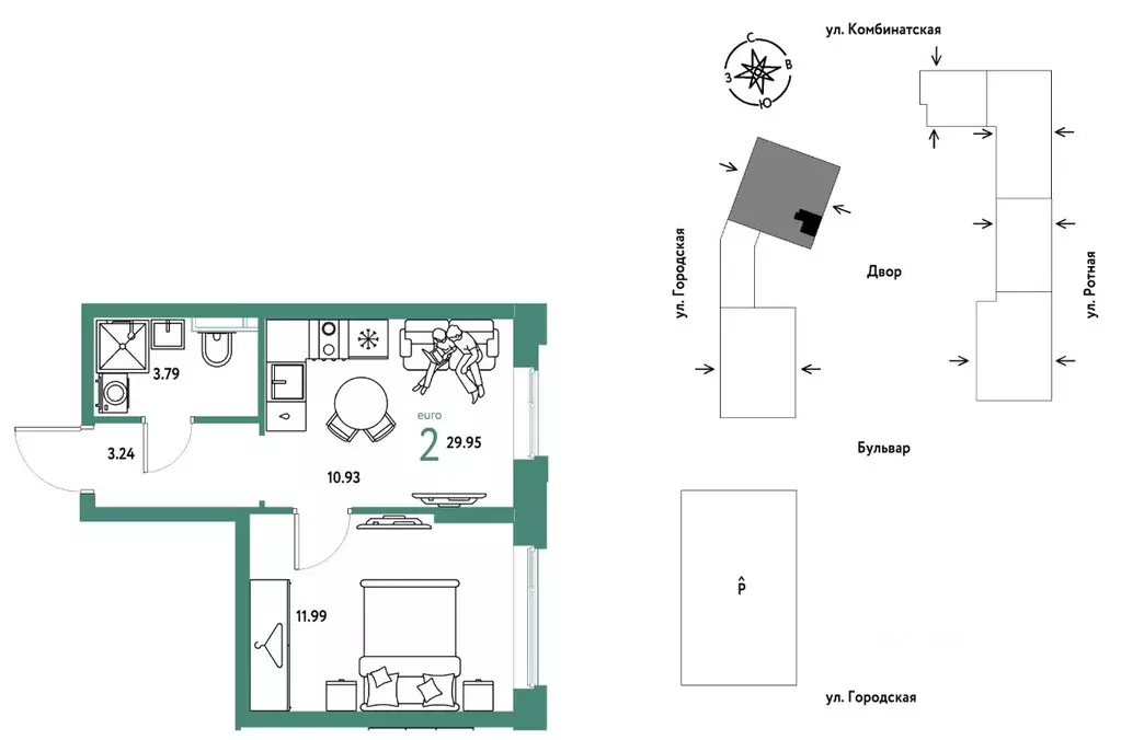 2-к кв. Свердловская область, Екатеринбург муниципальное образование, ... - Фото 1