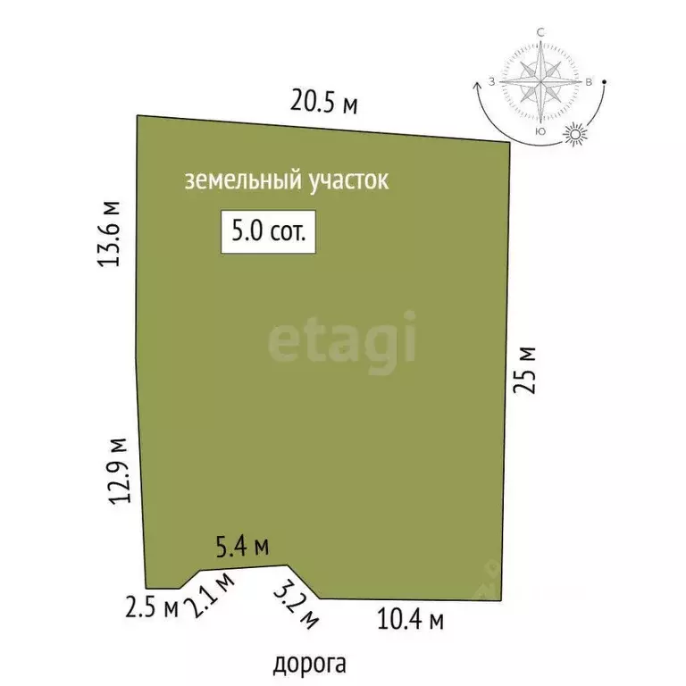 Участок в Самарская область, Кинель пер. Венцека, 8А (5.0 сот.) - Фото 1