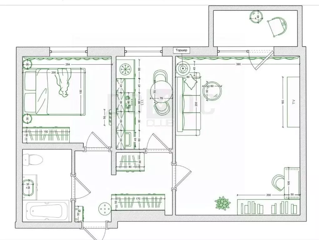 2-к кв. Свердловская область, Екатеринбург ул. Белинского, 154 (42.9 ... - Фото 2