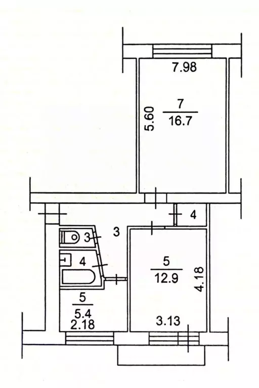 2-к кв. Томская область, Томск Тверская ул., 101А (50.0 м) - Фото 1