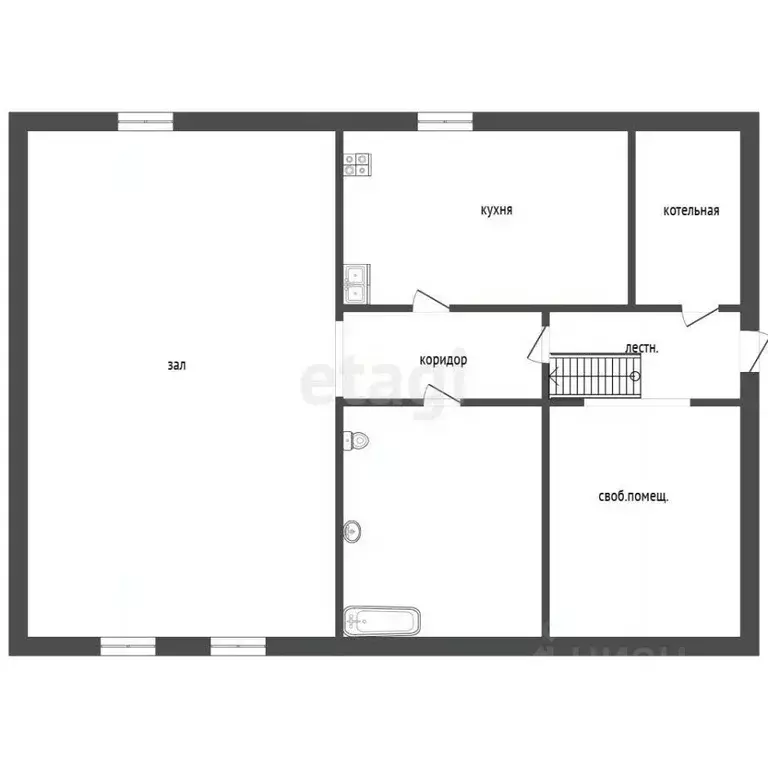 Дом в Пермский край, пос. Куеда ул. Автодромная, 74 (70 м) - Фото 1