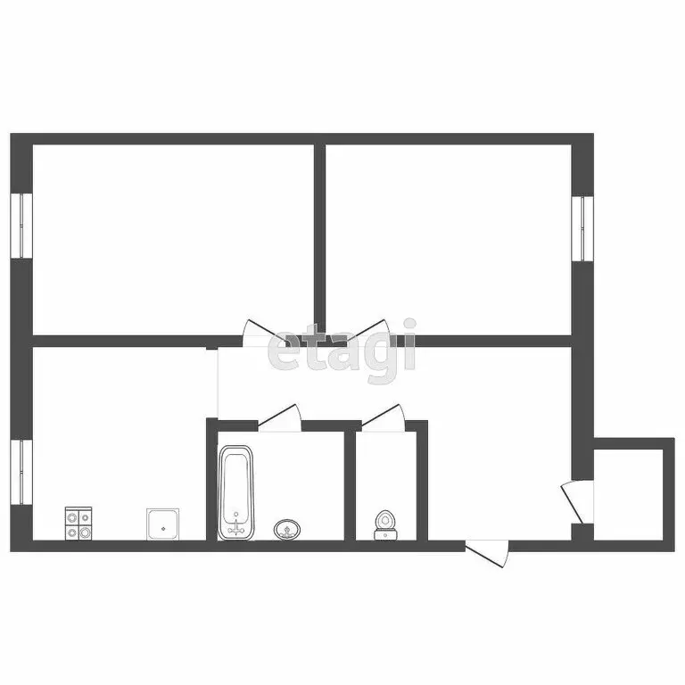 2-комнатная квартира: Саранск, Советская улица, 57 (43.3 м) - Фото 1