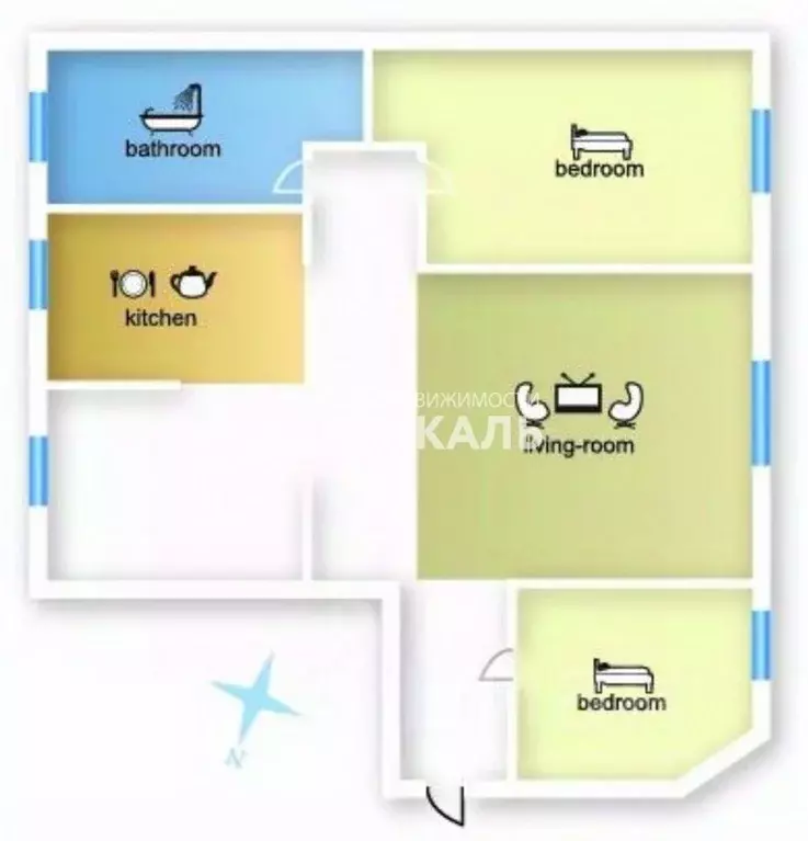 3-к кв. Москва ул. Плющиха, 26/2 (85.0 м) - Фото 2