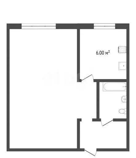 1-комнатная квартира: Черногорск, улица Дзержинского, 18 (30 м) - Фото 1