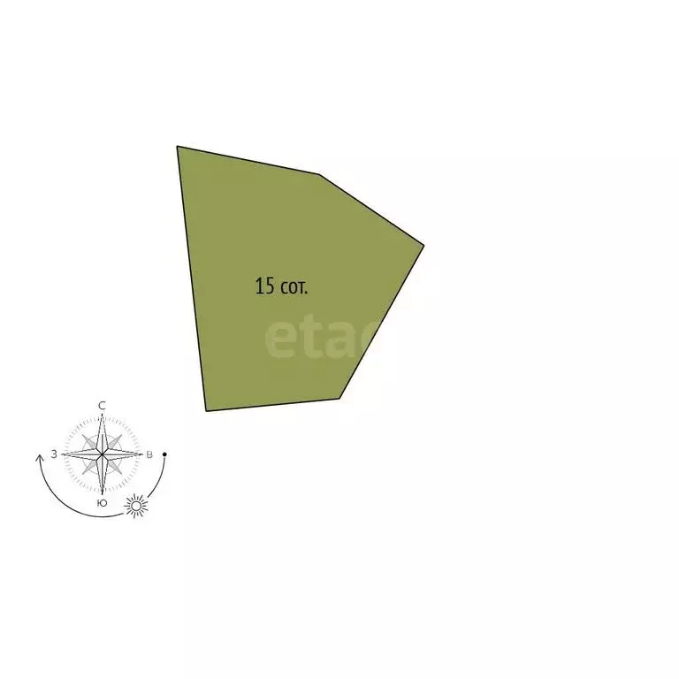 Участок в село Шагаровка, микрорайон Дальний, Медовая улица (15 м) - Фото 1