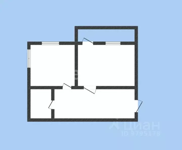 1-к кв. Татарстан, Казань ул. Дмитрия Менделеева, 8к2 (34.0 м) - Фото 2