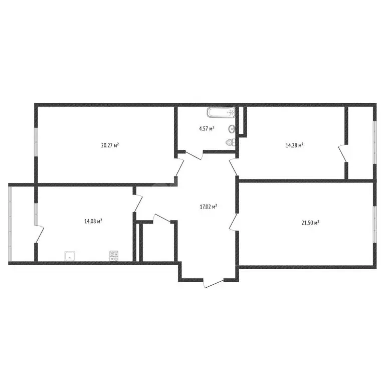 3-комнатная квартира: Черкесск, Новая улица, 11 (101.03 м) - Фото 2