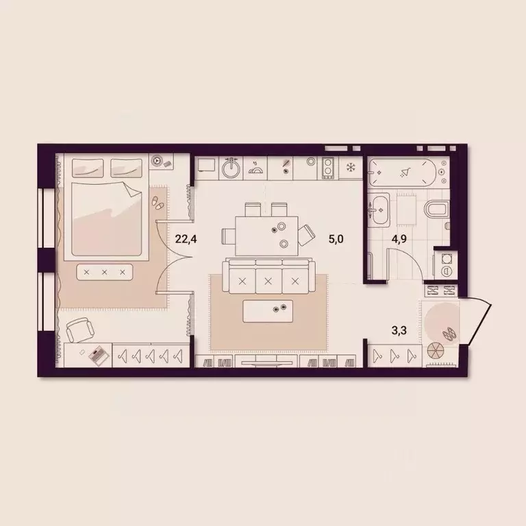 1-к кв. Приморский край, Артем ул. Куйбышева, 11А (35.76 м) - Фото 1