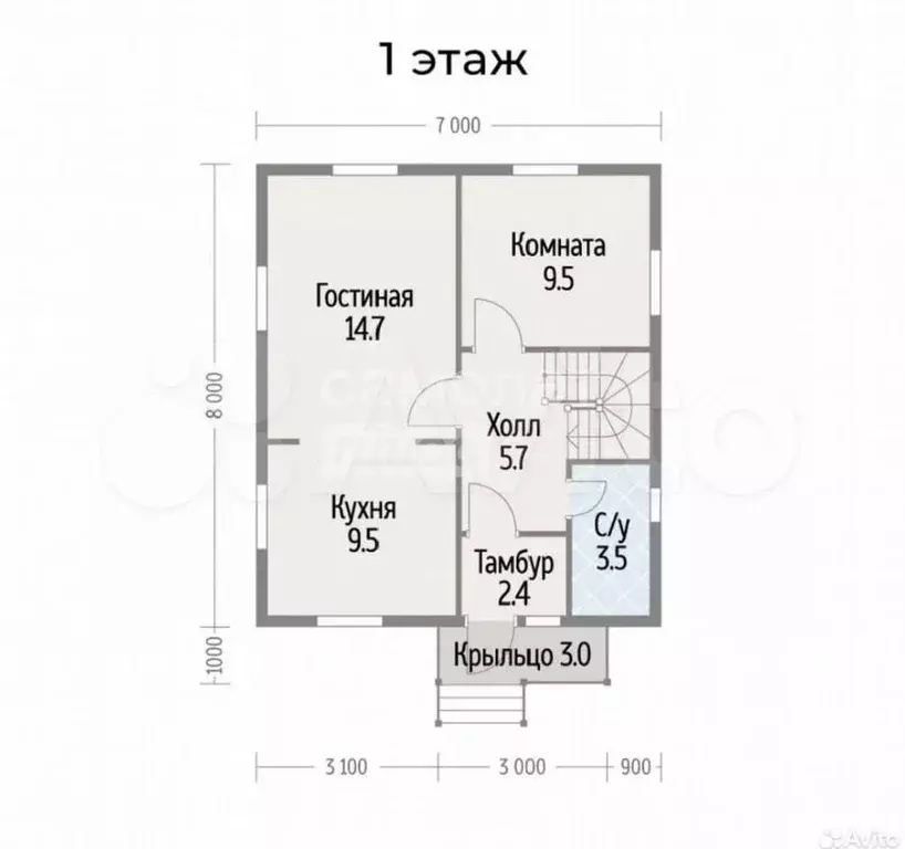 Дом 89,3 м на участке 8,5 сот. - Фото 0