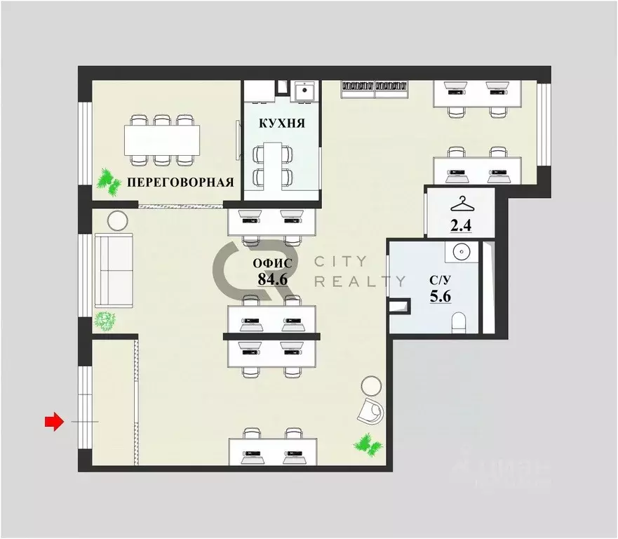 Офис в Санкт-Петербург ш. Революции, 3к2 (100 м) - Фото 1