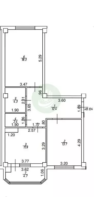 2-комнатная квартира: Ессентуки, улица Шмидта, 80/2с (67.7 м) - Фото 1
