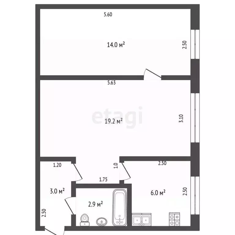 2-к кв. Мордовия, Саранск просп. 60 лет Октября, 77 (45.1 м) - Фото 2